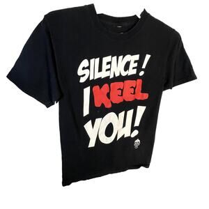 Jeff Dunham show t-shirt small Silence! I Keel You  short sleeve black